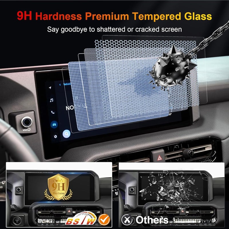 BSTW for 2025 Land Cruiser Screen Protector for 2024 2025 Toyota Land Cruiser First Edition 12.3" Touchscreen for Land Cruiser 2025 Accessories Tempered Glass Protective Film (Land Cruiser 12.3-In HD) - Image 4